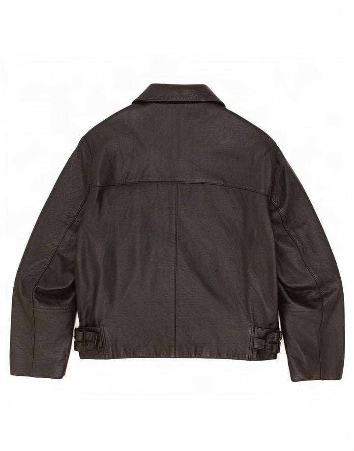 Vintage herre læderjakke UK 42 XL Sort