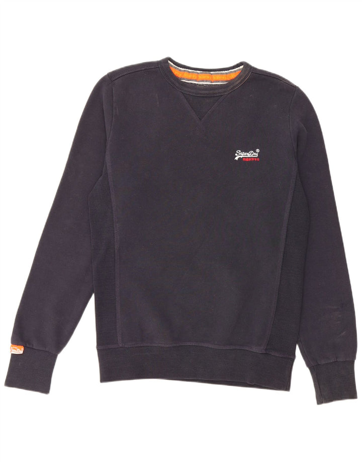 SUPERDRY Sweatshirt til mænd, lille marineblå bomuld