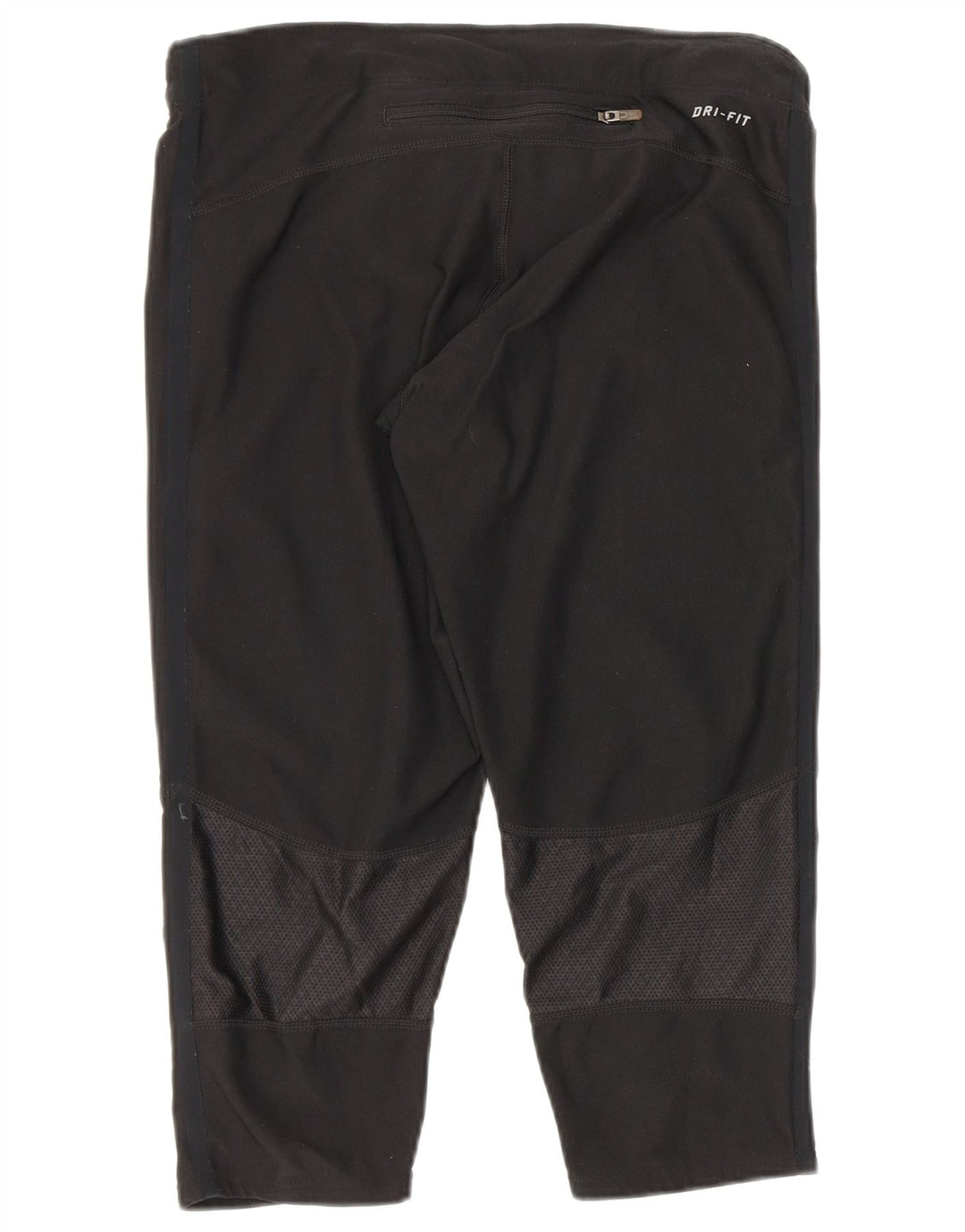 Nike Womens Capri Leggings UK 8 Small Black Spotted Polyester