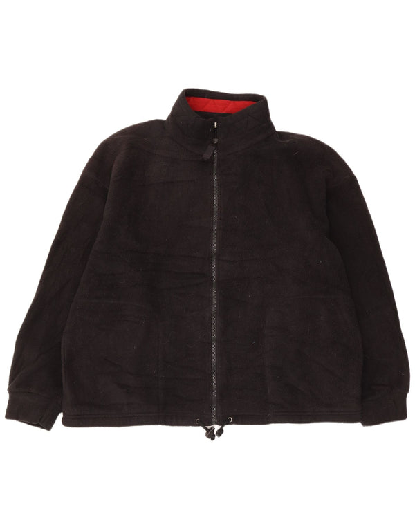 Marks & Spencer Womens St. Michael Fleece Jacket UK 16 Large Black