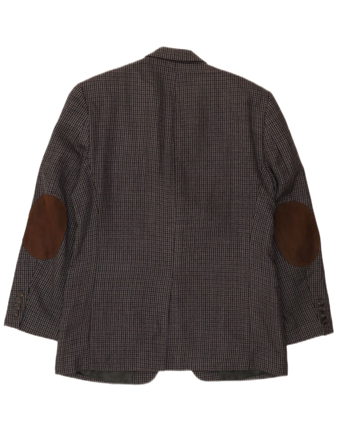 Chaps Mens 2 Button Blazer Jacket UK 38 Medium Grey Houndstooth