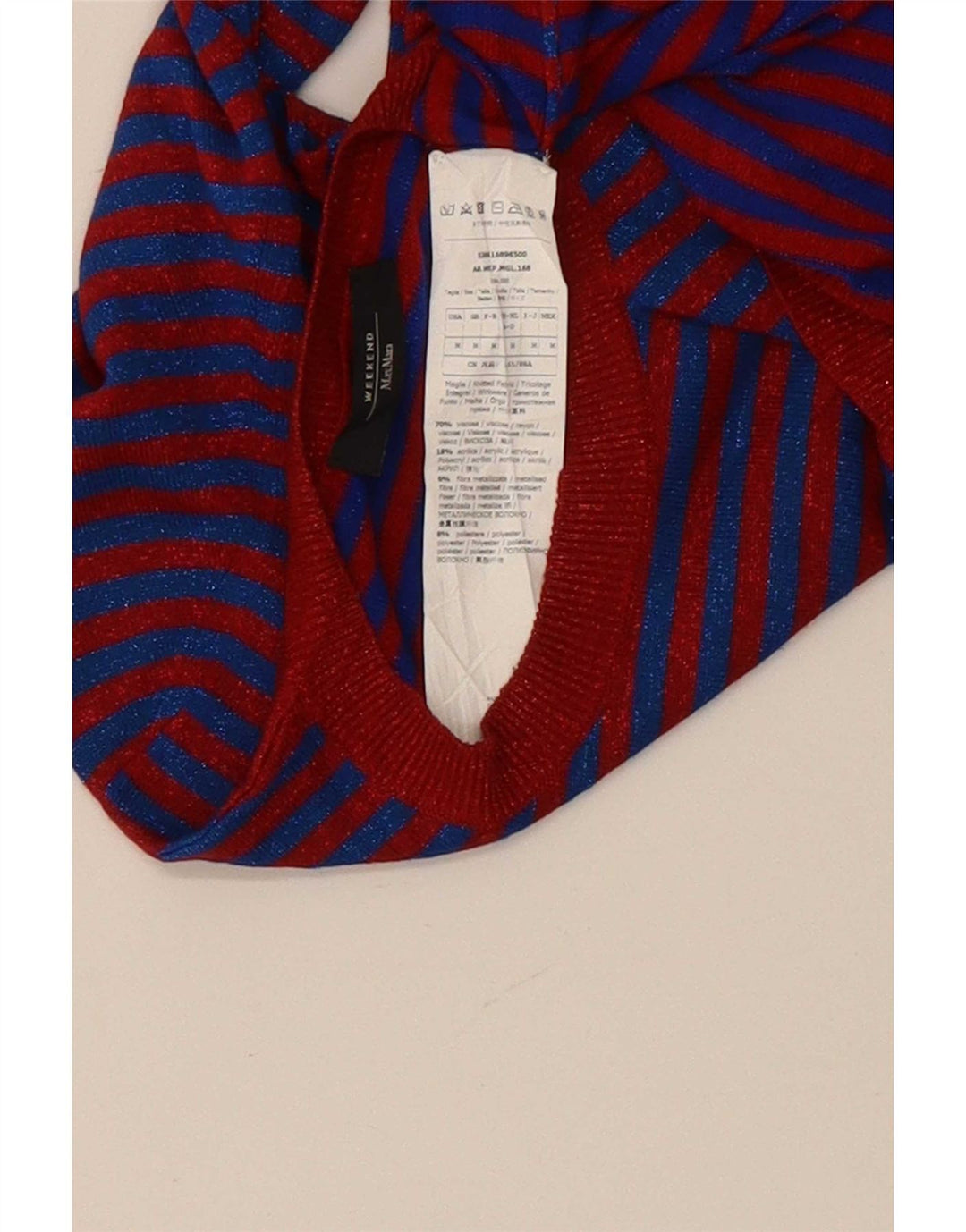 Max Mara Womens Weekend Jumper Sweater UK 12 Medium Blue Striped