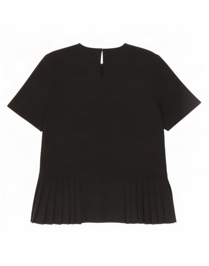 Zara Mujer Blusa Top UK 10 Small Negro