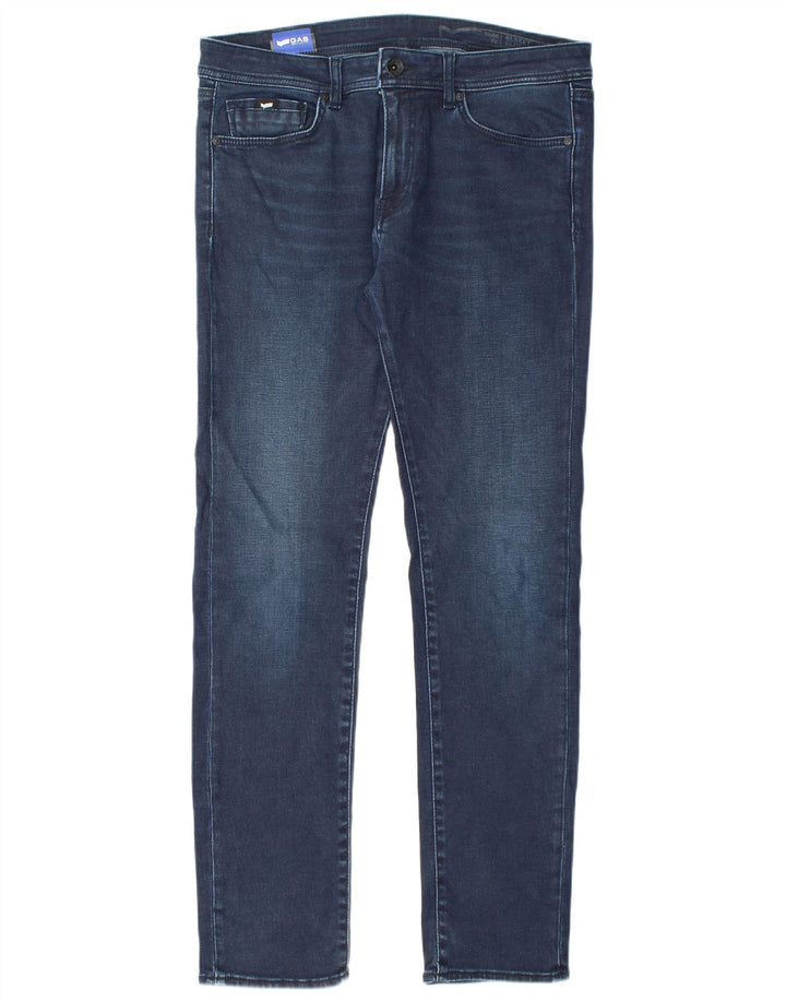 Gas Mens Slim Jeans W33 L32 Blue