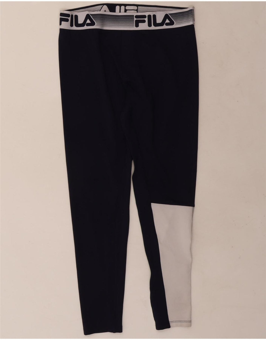 Fila Leggings graphiques pour femmes UK 14 Polyester colorblock bleu marine moyen