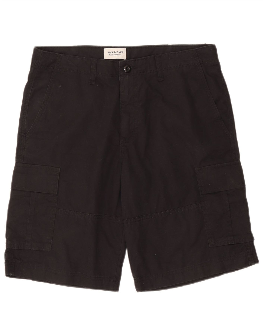 Pantaloncini cargo da uomo Jack & Jones medi W32 cotone nero