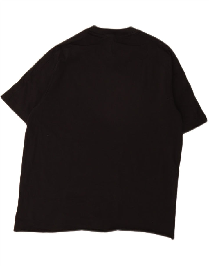 ADIDAS Mens T-Shirt Top Medium Black Vintage Adidas and Second-Hand Adidas from Messina Hembry 