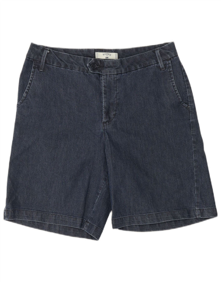 Lee Womens Riders Chino Shorts W32 Large Blue Cotton