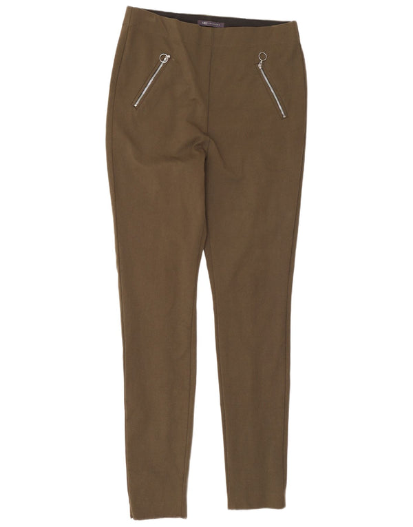 Marks & Spencer női vékony alkalmi nadrág UK 12 Medium W30 L29 Khaki