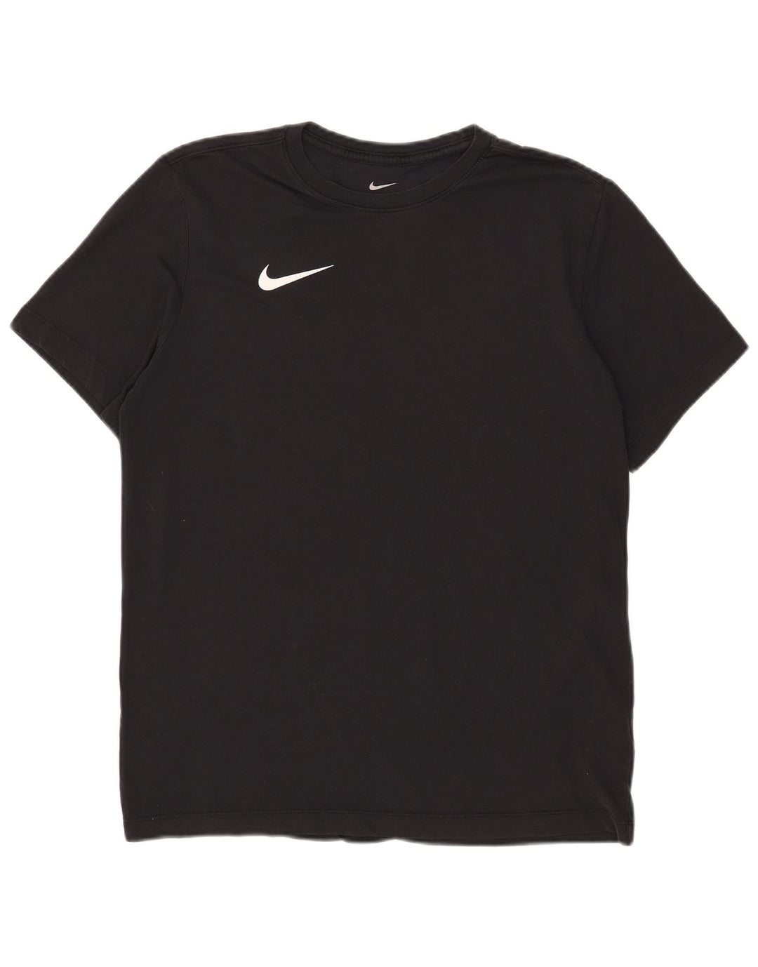 Nike Mens Dri Fit T-Shirt Top Medium Black Cotton