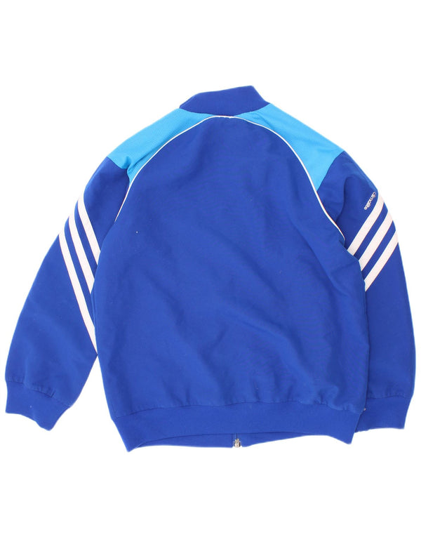 Jachetă de trening pentru băieți Adidas 7-8 ani, albastru, poliester