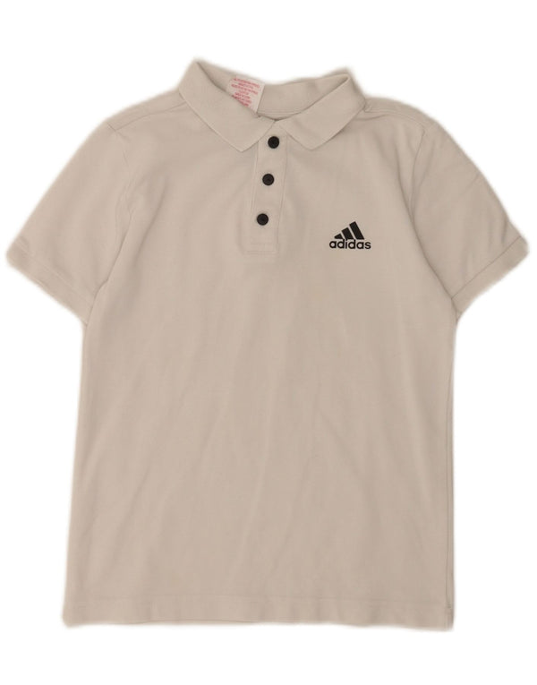 Adidas Boys Polo Shirt 9-10 Years White