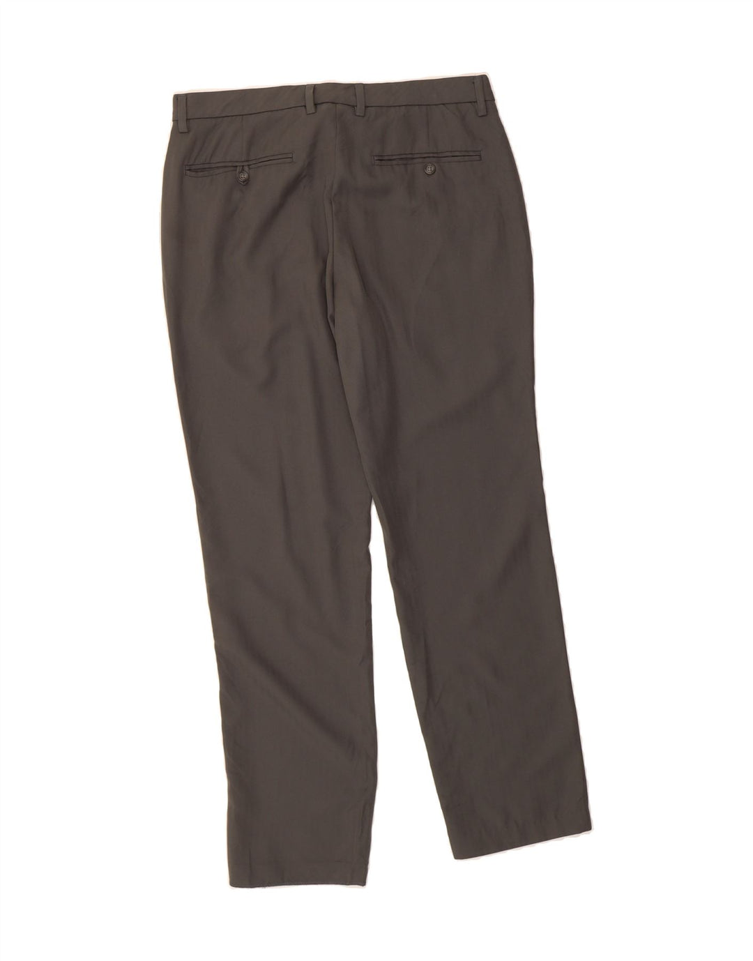 CHAPS Mens Straight Suit Trousers W34 L32 Grey Polyester Vintage Chaps and Second-Hand Chaps from Messina Hembry 