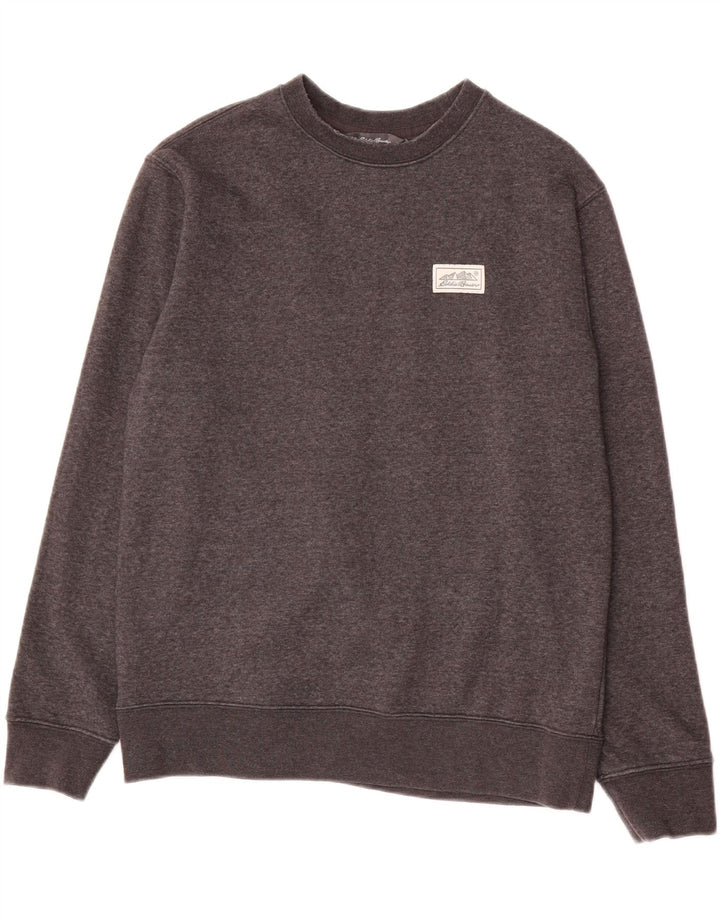 EDDIE BAUER Mens Sweatshirt Jumper Small Grey Cotton Vintage Eddie Bauer and Second-Hand Eddie Bauer from Messina Hembry 