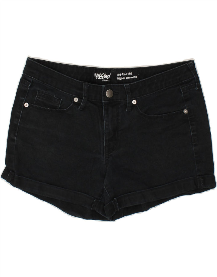 MOSSIMO Womens Mid Rise Denim Shorts US 6 Medium W28  Navy Blue Cotton Vintage Mossimo and Second-Hand Mossimo from Messina Hembry 