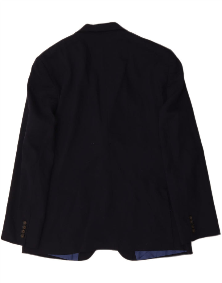 Marks & Spencer Veste blazer à 2 boutons pour homme UK 44 XL Bleu marine en laine