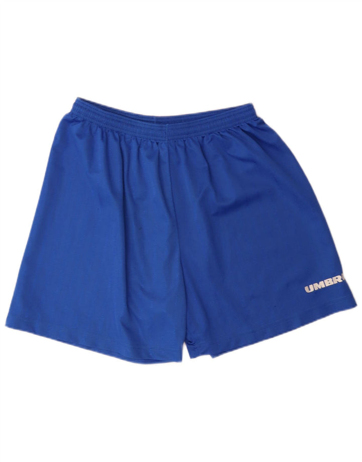 UMBRO Mens Sport Shorts Large  Blue Polyester
