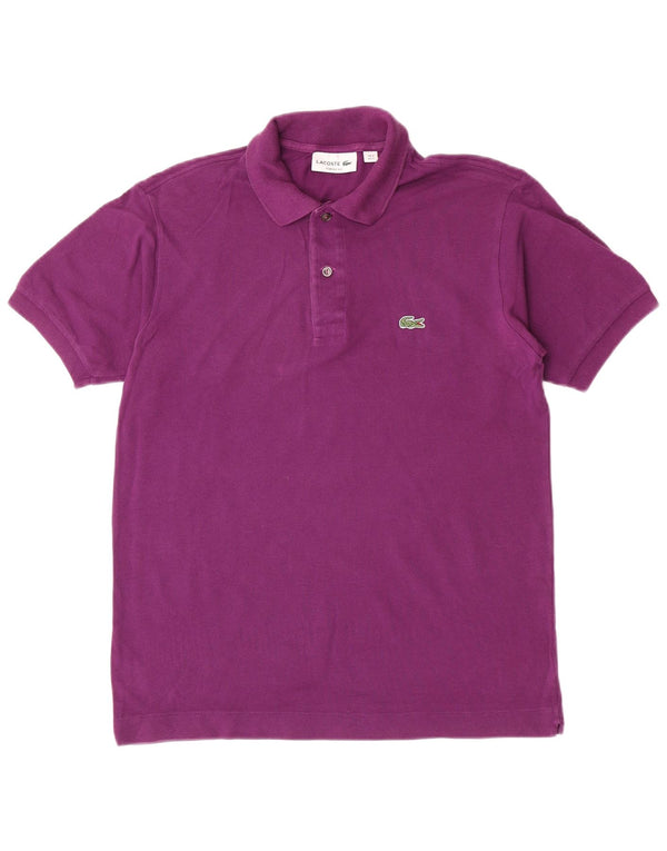 Lacoste Mens Classic Fit Polo Shirt Size 3 Small Purple Cotton