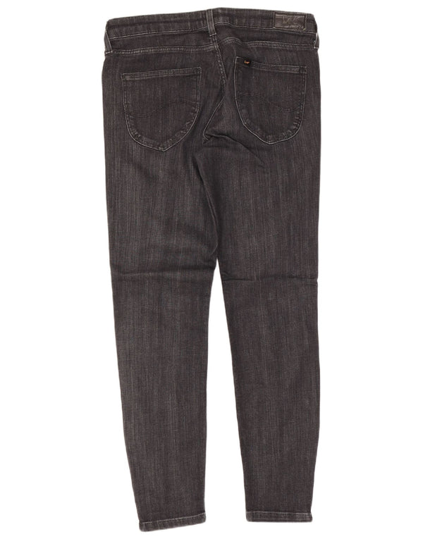 Lee Womens Scarlett Cropped Jeans W29 L26 Black Cotton