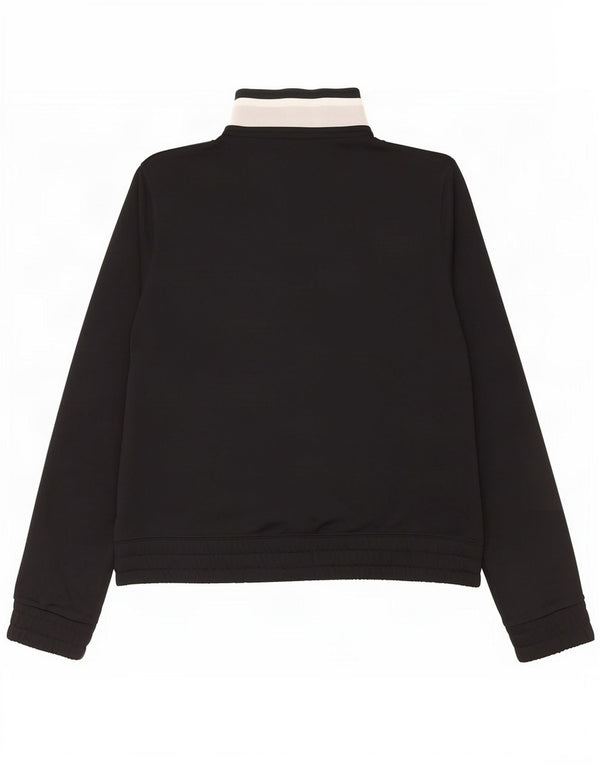 Jachetă de top pentru trening Nike pentru femei UK 14 Medium Black Colorblock Poliester