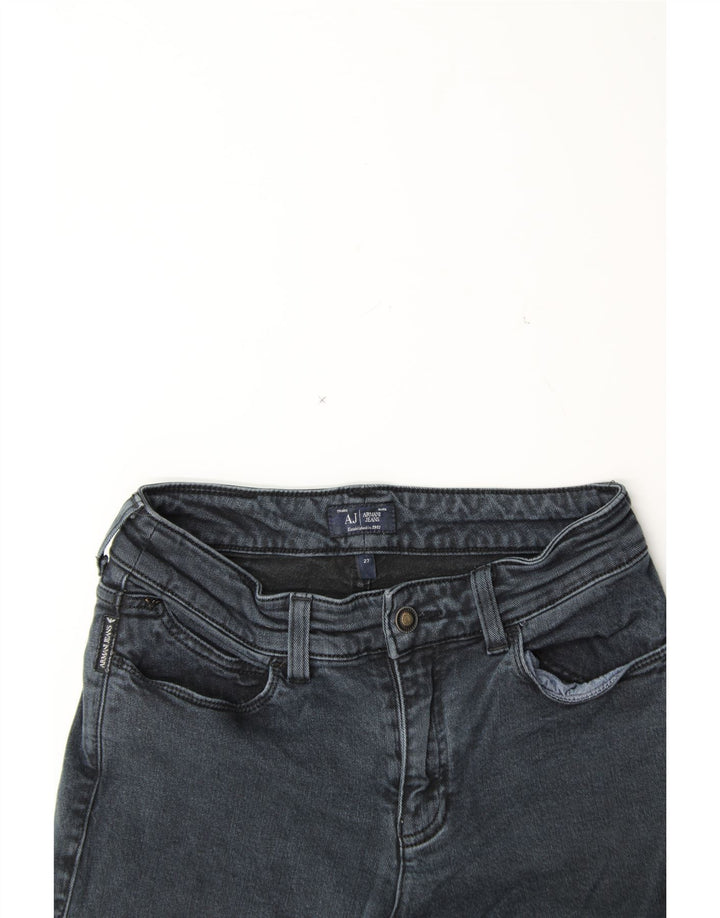 ARMANI Womens Slim Jeans W27 L27 Navy Blue Cotton Vintage Armani and Second-Hand Armani from Messina Hembry 