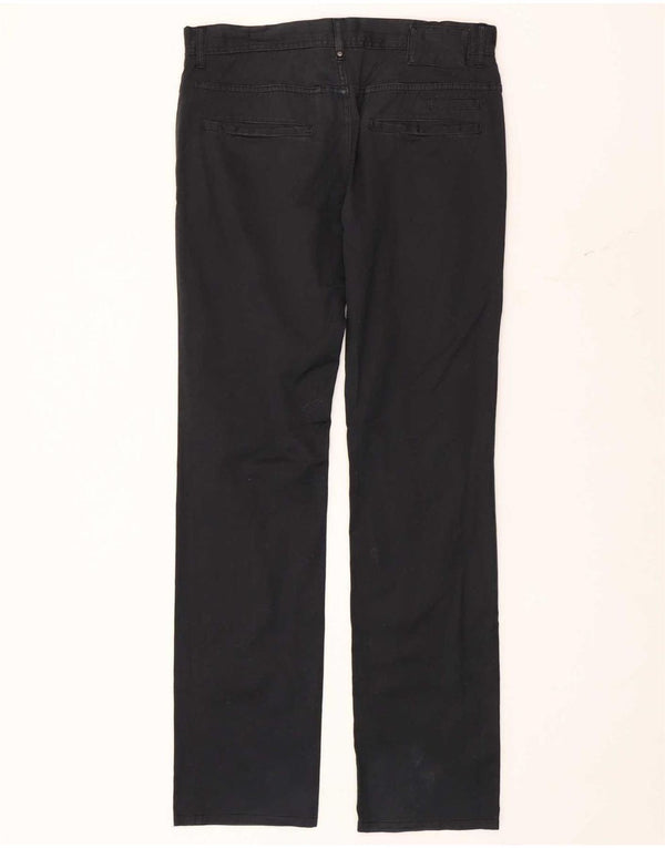 Zara Mens Straight Chino Trousers EU 40 Medium W31 L33 Navy Blue