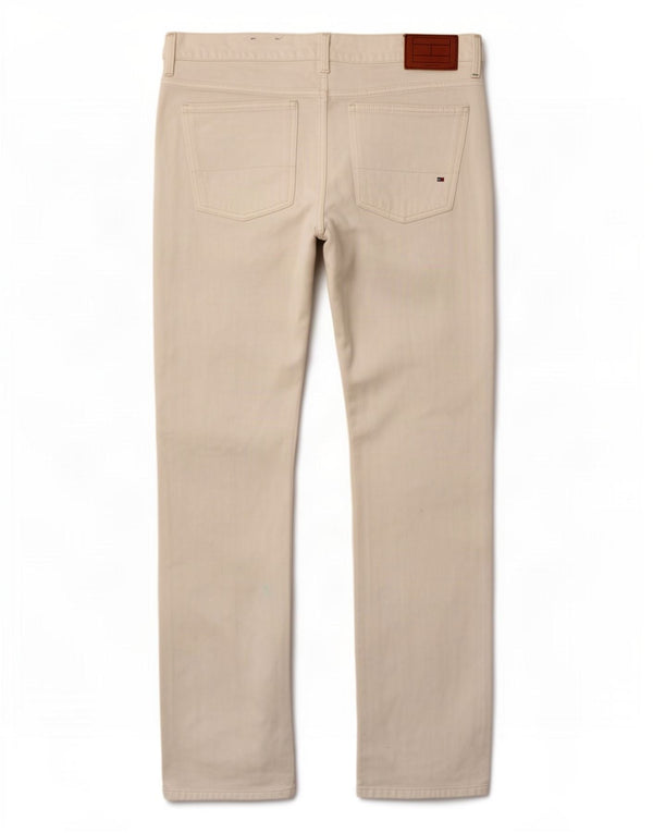 Tommy Hilfiger Mens Hudson Slim Jeans W34 L34 White Cotton