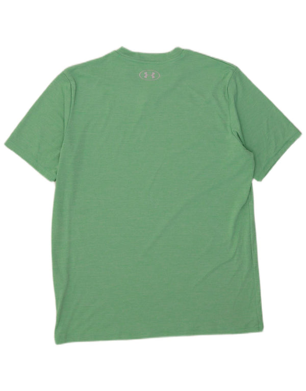 Under Armour Mens T-Shirt Top Medium Green Polyester