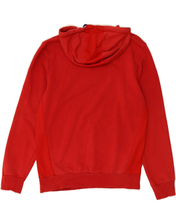 PUMA Mens Graphic Hoodie Jumper Medium Red Cotton Vintage Puma and Second-Hand Puma from Messina Hembry 