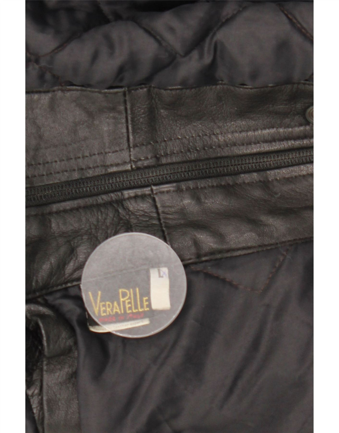 Vintage Mens Leather Jacket UK 40 Large Black Leather