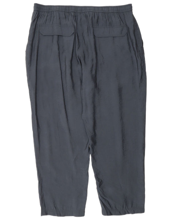 Pantaloni tăiați drept pentru femei Zara 2XL L34 L26 Bleumarin Modal