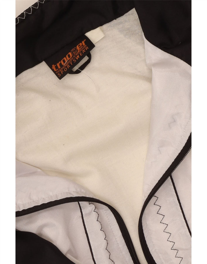 Trooper Womens Windbreaker Jacket UK 20 2XL White Colourblock