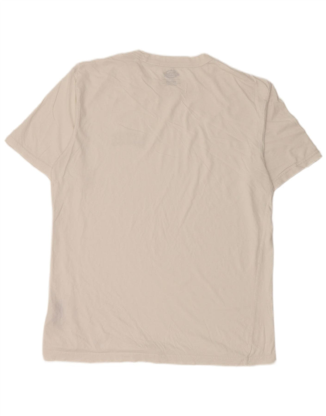Dickies Herren-T-Shirt-Oberteil aus mittelweißer Baumwolle