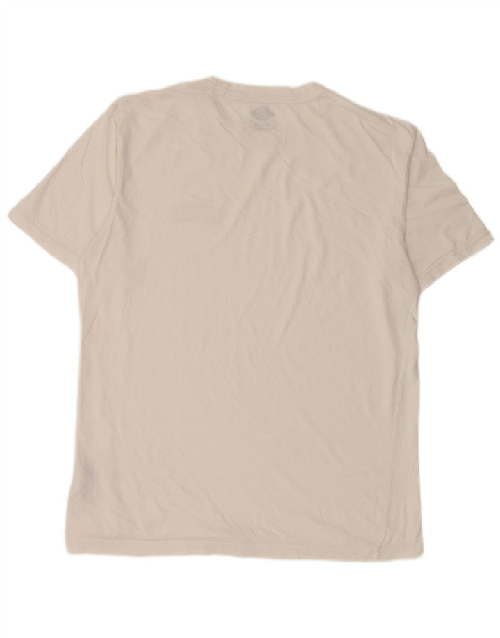 Dickies Herren-T-Shirt-Oberteil aus mittelweißer Baumwolle