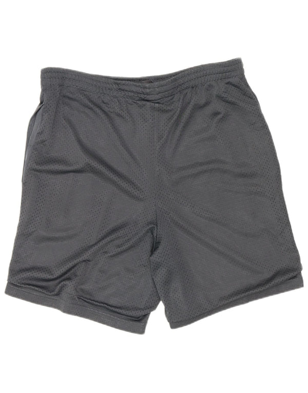 Starter Mens Graphic Regular Fit Sport Shorts Small Grey Polyester Sports