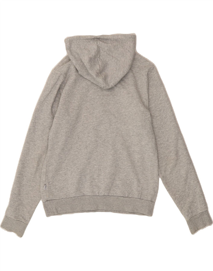 PUMA Womens Graphic Hoodie Jumper UK 12 Medium  Grey Polyester Vintage Puma and Second-Hand Puma from Messina Hembry 
