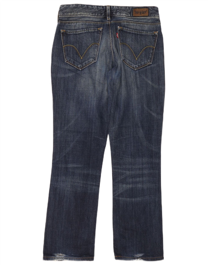 Levi's Damen 470 Straight Jeans W31 L34 Blaue Baumwolle