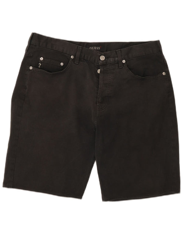 Pantaloncini di jeans da uomo Guess W34 grandi neri