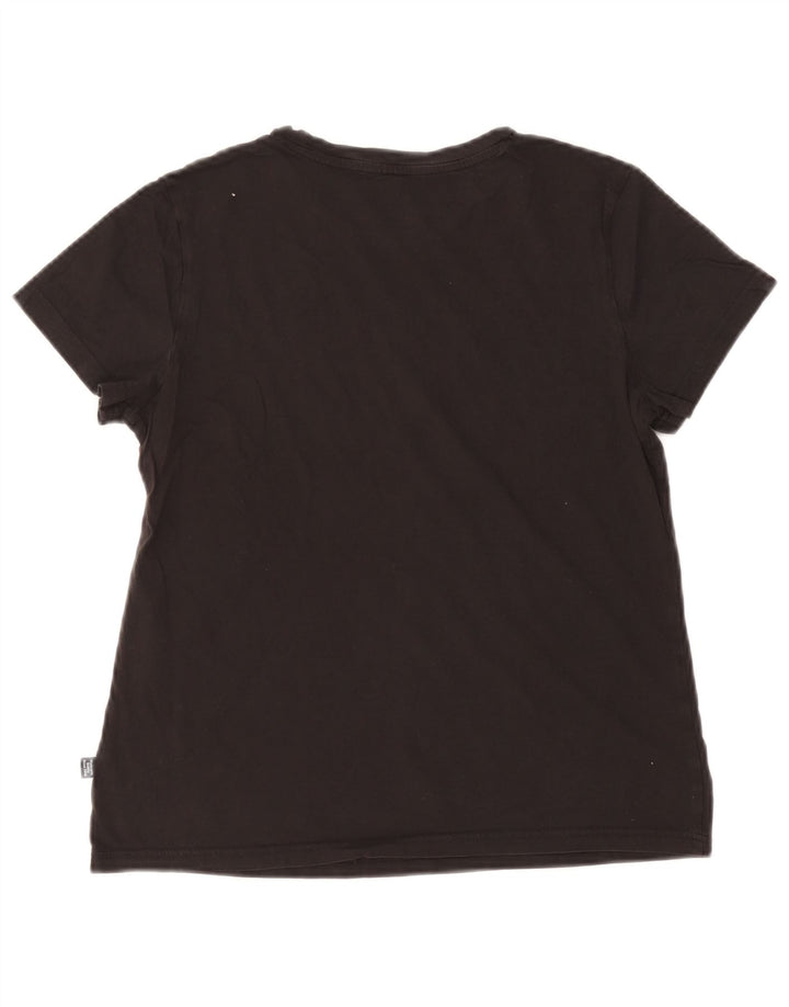 Puma Womens Graphic T-Shirt Top UK 14 Medium Black