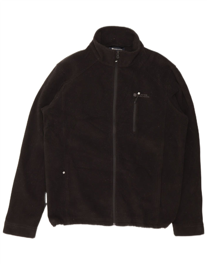 MOUNTAIN WAREHOUSE Mens Fleece Jacket UK 40 Large Black Polyester