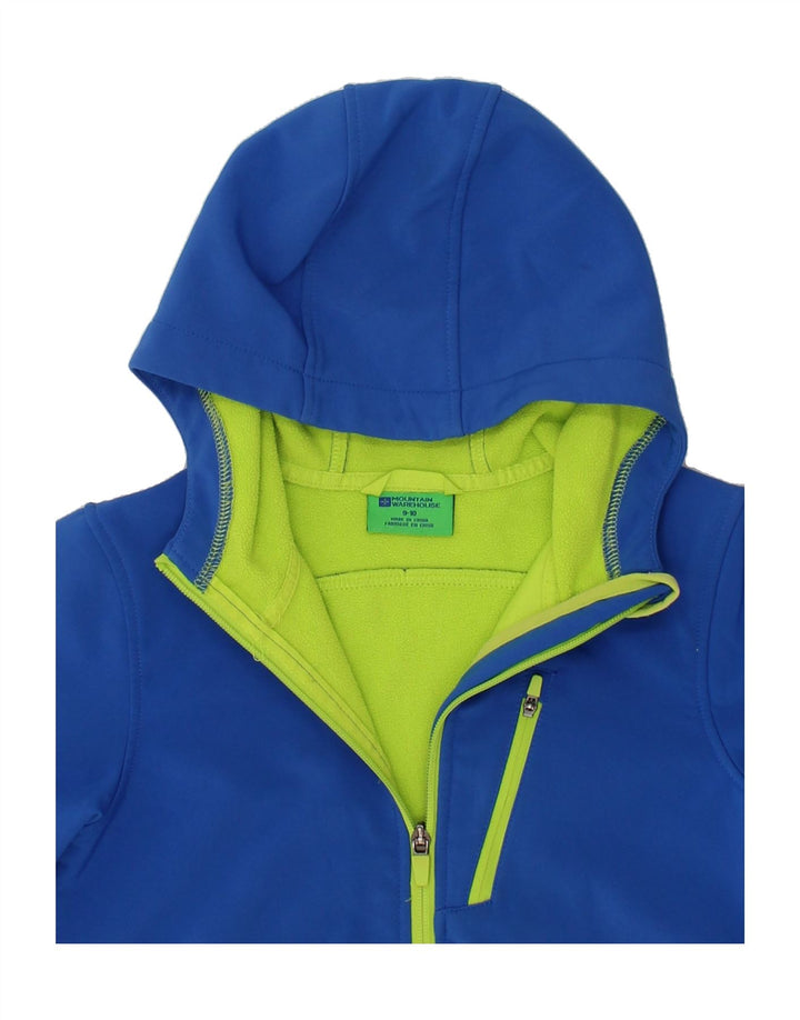 MOUNTAIN WAREHOUSE Boys Hooded Windbreaker Jacket 9-10 Years Blue Vintage Mountain Warehouse and Second-Hand Mountain Warehouse from Messina Hembry 