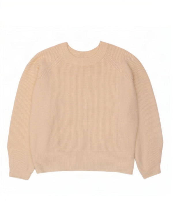 Marks & Spencer Womens Boat Neck Jumper Sweater UK 18 XL Off White