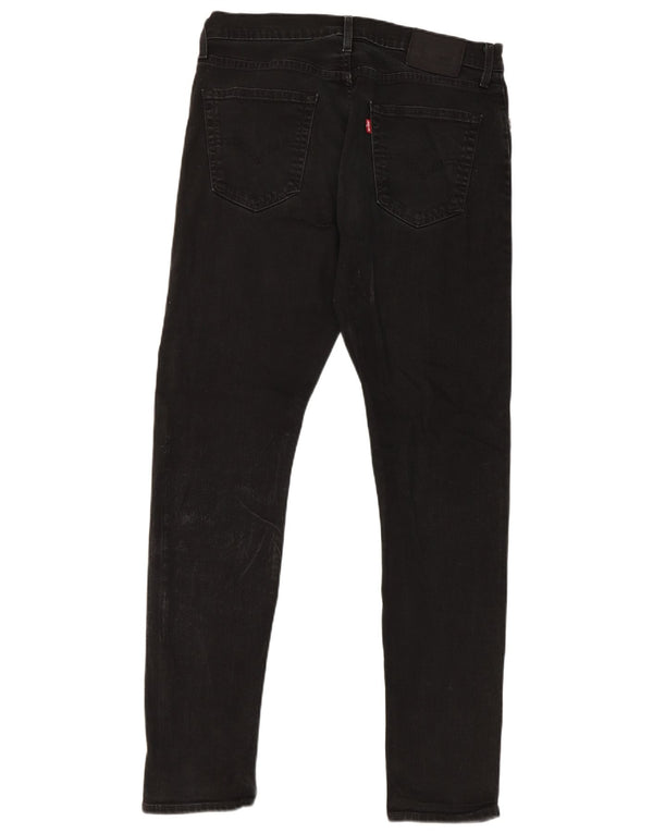 Levi's Hombre 512 Slim Tapered Jeans W34 L34 Algodón Negro