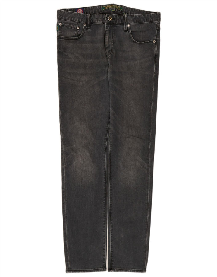 Jeans slim da uomo SUPERDRY W32 L32 cotone grigio