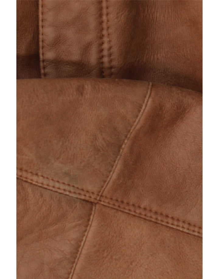 Vintage Mens Shearling Jacket IT 52 XL Beige Shearling