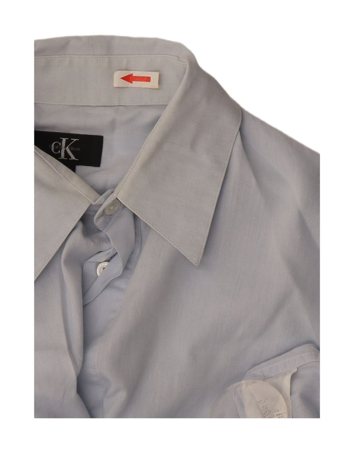 Camicia da uomo Calvin Klein taglia 41 cotone blu medio