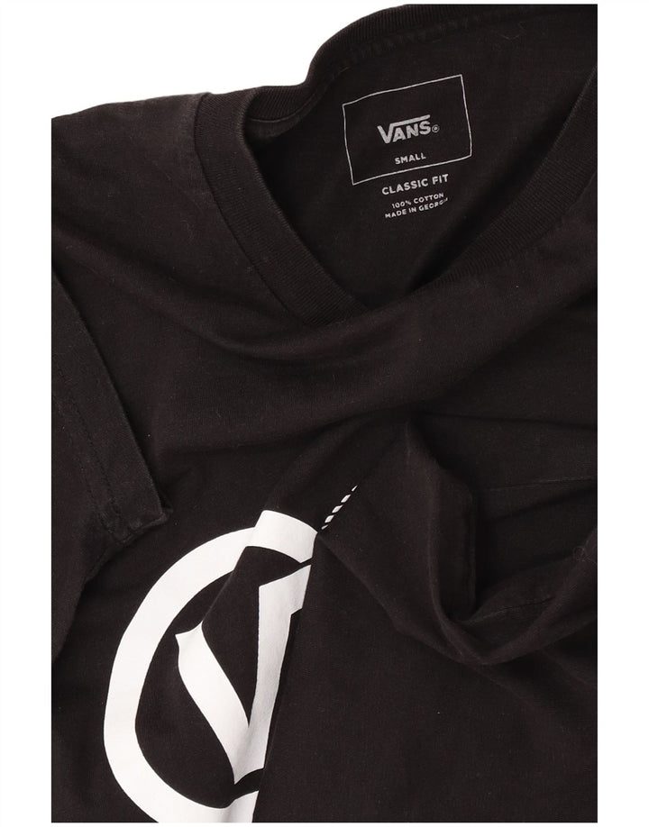 Vans Herre grafisk T-shirt Top Lille sort bomuld