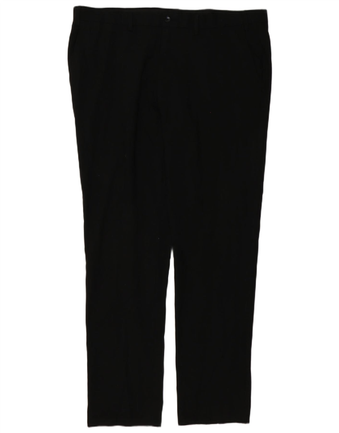 MARKS & SPENCER Mens Slim Chino Trousers W40 L33 Black Polyester