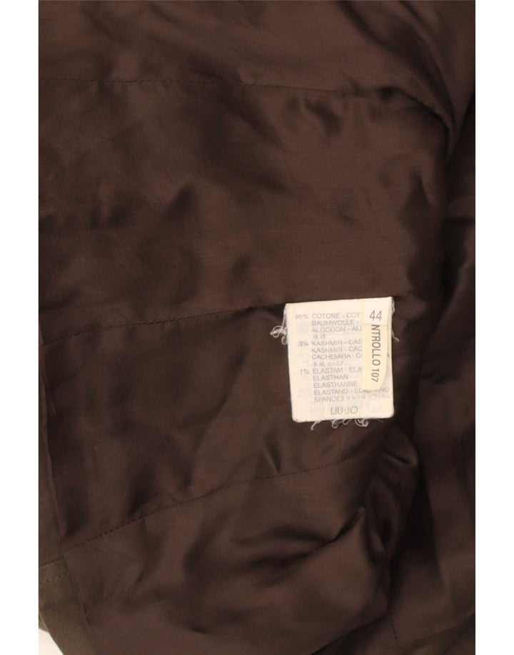 Liu Jo Veste Blazer 3 Boutons Femme IT 44 Coton Marron Moyen
