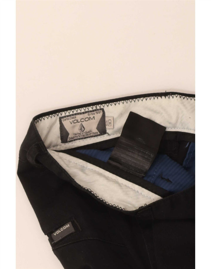 Pantaloncini chino da uomo Volcom W30 cotone nero medio